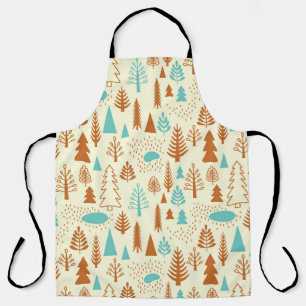 Vintager Wald: Zeitloses natürliches Muster. Schürze
