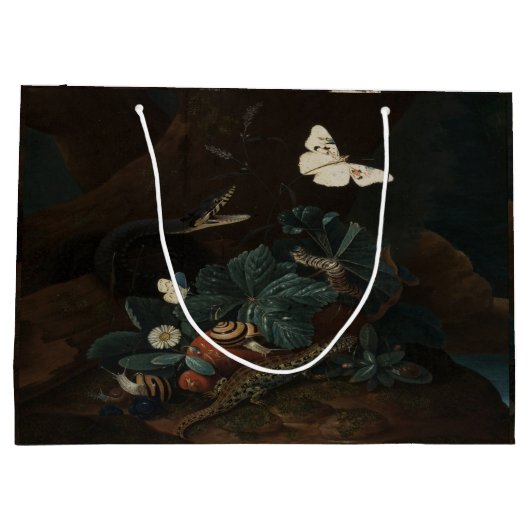 Vintager Waldboden Stillleben Große Geschenktüte (Rückseite)