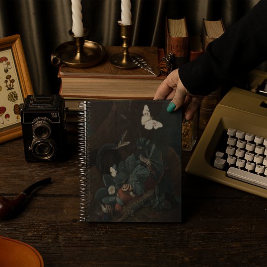 Vintager Waldboden Stillleben Notizblock