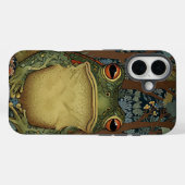 Vintager Waldfrosch Case-Mate iPhone Hülle (Rückseite (Horizontal))