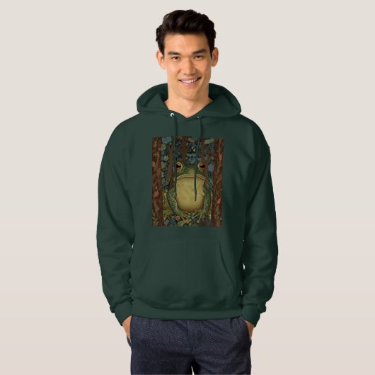 Vintager Waldfrosch Hoodie (Vorne ganz)