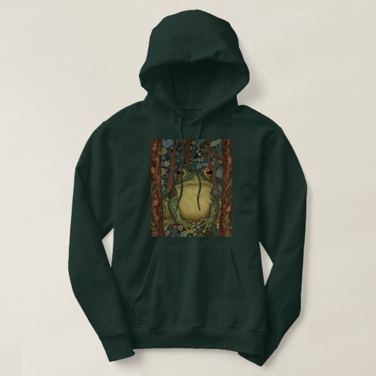 Vintager Waldfrosch Hoodie (Design vorne)