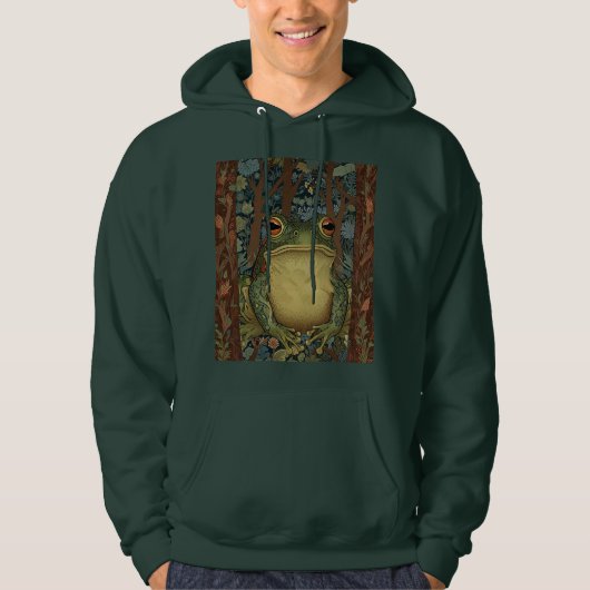 Vintager Waldfrosch Hoodie (Vorderseite)