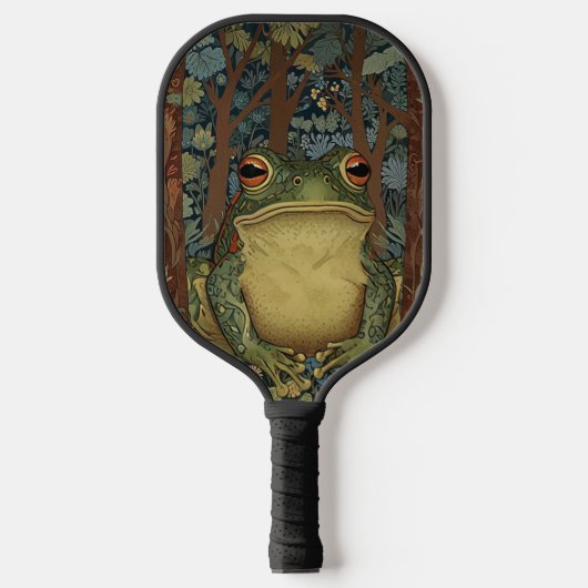 Vintager Waldfrosch Pickleball Schläger (Vorderseite)