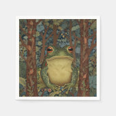 Vintager Waldfrosch Serviette (Vorderseite)