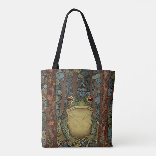 Vintager Waldfrosch Tasche (Rückseite)