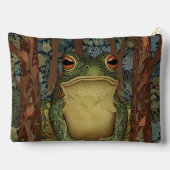 Vintager Waldfrosch Zubehörtasche (Rückseite)