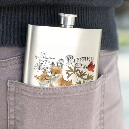 Vintager Waldfuchs Flachmann (Beispiel)