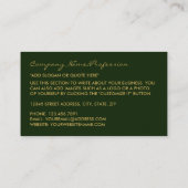 Vintager Waldleaf-Effekt Visitenkarte (Rückseite)