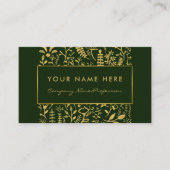 Vintager Waldleaf-Effekt Visitenkarte (Vorderseite)