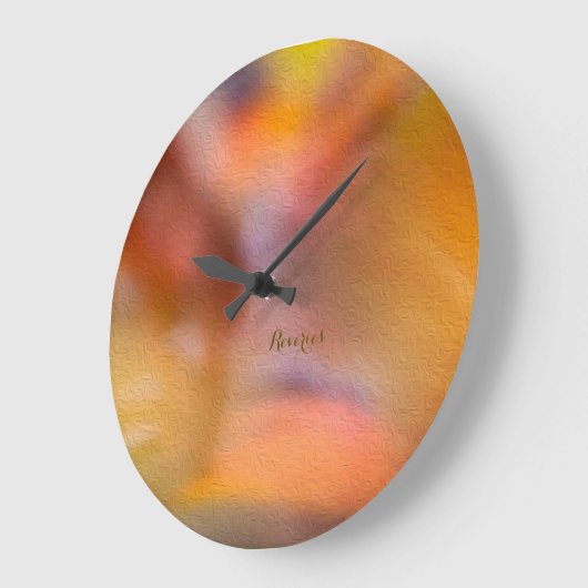 Vintager Waldträumer - Abstrakte Naturerlebnisse Große Wanduhr (Winkel)