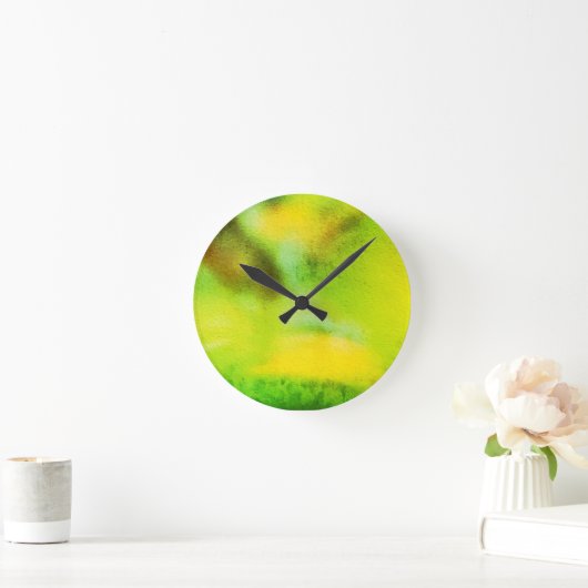 Vintager Waldträumer - Abstrakte Naturerlebnisse Runde Wanduhr (Zuhause)