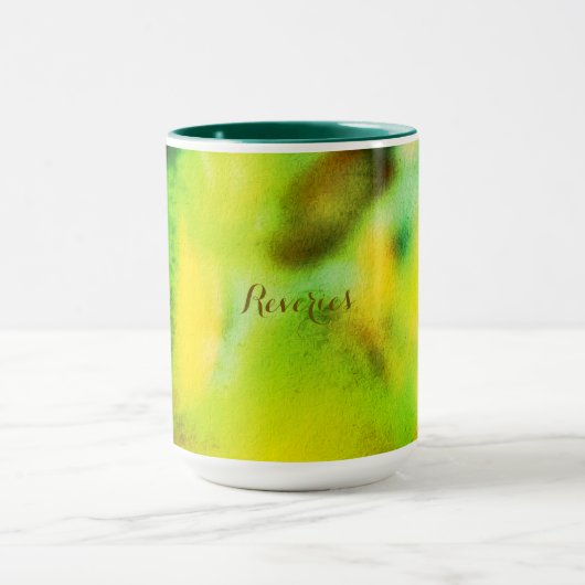 Vintager Waldträumer - Abstrakte Naturerlebnisse Tasse (Zentrum)