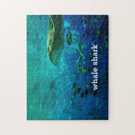 Vintager Walhai Blauer Ozean Puzzle (Vertikal)