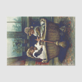 Vintager Warenkorb Seidenpapier