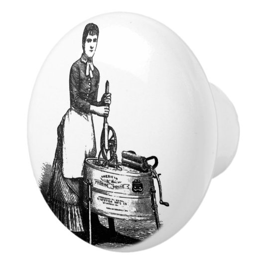 Vintager Wäscherei-Raum Keramikknauf (Rechts)