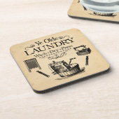 Vintager Waschraum Untersetzer (Linke Seite)