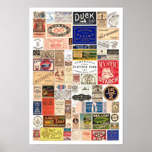 Vintager Waschsalon Poster (Vorne)