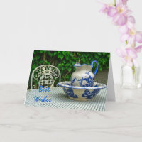 Vintager Wash Jug und Becken