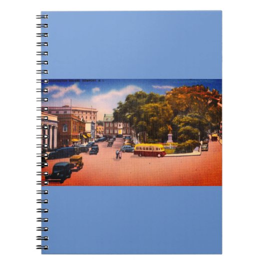 Vintager Washington Square, Newport, Rhode Island Notizblock (Vorderseite)
