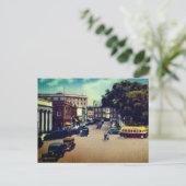 Vintager Washington Square, Newport, Rhode Island Postkarte (Stehend Vorderseite)