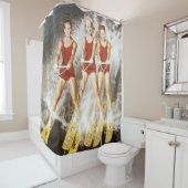 Vintager Wasser-Ski Gallonen Duschvorhang (Beispiel)