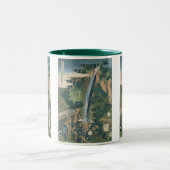 Vintager Wasserfall Japanische Tasse (Mittel)