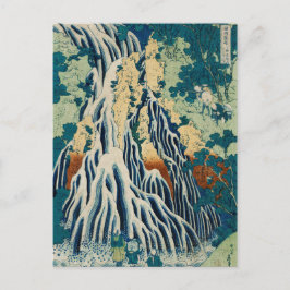 Vintager Wasserfall Kirifuri Postkarte