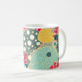 Vintager Wasserfarbenkürbis: Herbstmuster Kaffeetasse (VorderseiteRechts)