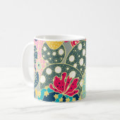 Vintager Wasserfarbenkürbis: Herbstmuster Kaffeetasse (Vorderseite Links)