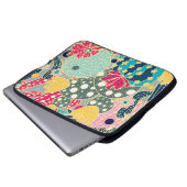Vintager Wasserfarbenkürbis: Herbstmuster Laptopschutzhülle (Vorne Knopf)