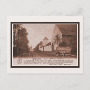 Vintager Wasserpark auf dem Monte Saint-Jean Postkarte
