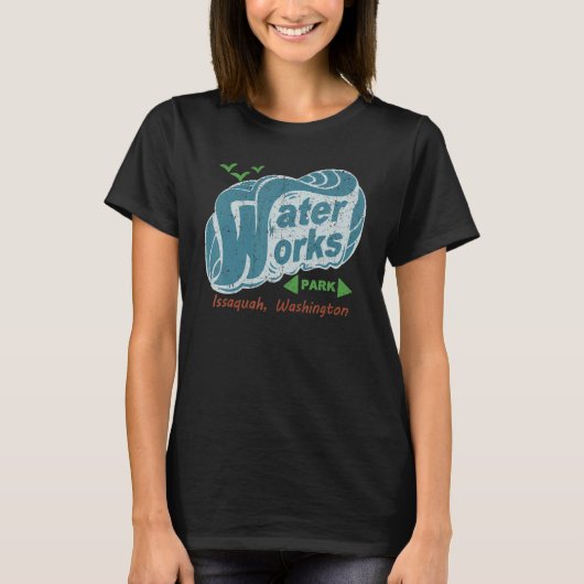 Vintager Wasserpark T-Shirt (Vorderseite)