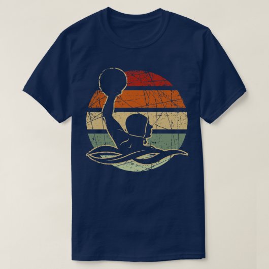 Vintager Waterpolo Player Retro Polo (Design vorne)