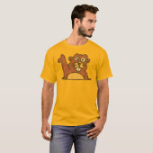 Vintager Waving Gopher T-Shirt (Vorne ganz)