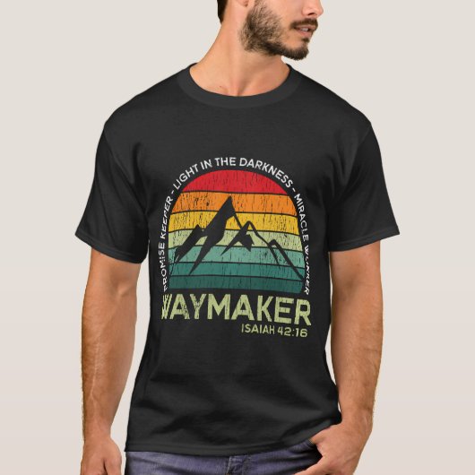 Vintager Waymaker Versprechen wahre Wunderarbeiter T-Shirt (Vorderseite)