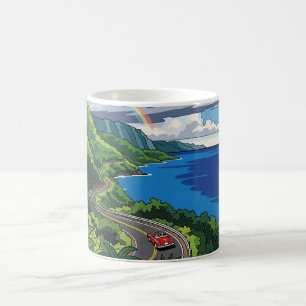 Vintager Weg nach Hana Maui Hawaii Kaffeetasse