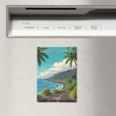 Vintager Weg nach Hana Maui Hawaii Magnet (In Situ (Geschirrspüler))