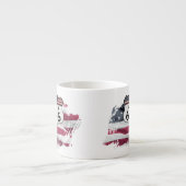 Vintager Weg US 66 Espressotasse (Vorderseite)