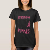 Vintager weiblicher Runner Halbmarathon T-Shirt (Vorderseite)