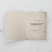 Vintager Weihnachten im Schnee mit Weihnachten-Log (Innenseite)