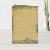 Vintager Weihnachts-5-Foto-Card Feiertagskarte (Rückseite)