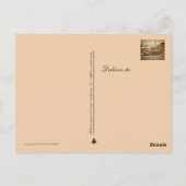 Vintager Weihnachts-T-Bird-Car Postkarte (Rückseite)