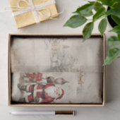 Vintager Weihnachts-Winter Seidenpapier (Geschenk)