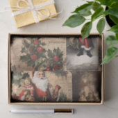 Vintager Weihnachts-Winter Seidenpapier (Geschenk)