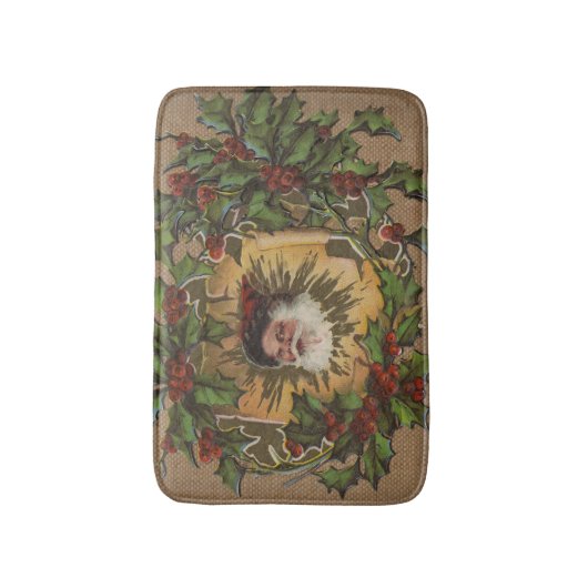 Vintager Weihnachtsanfang Badematte (Vorderseite Vertikal)