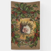 Vintager Weihnachtsanfang Banner (Vertikal)