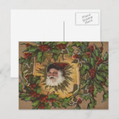 Vintager Weihnachtsanfang Feiertagspostkarte (Vorne/Hinten)