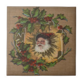 Vintager Weihnachtsanfang Fliese (Vorderseite)