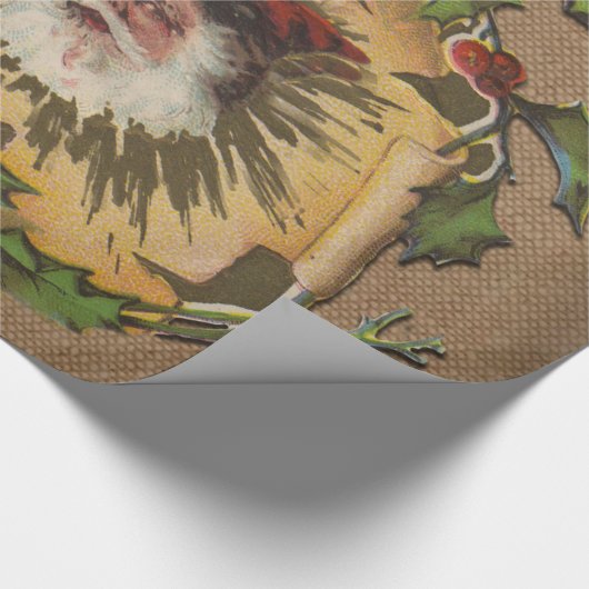 Vintager Weihnachtsanfang Geschenkpapier (Ecke)